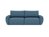 Norum sovesofa med Curve armlæn i 302 Weda Blue, set forfra