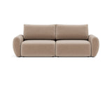 Norum sovesofa med Curve armlæn i 417 Esina Mocha, set forfra