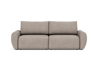 Norum sovesofa med Curve armlæn i 472 Yuveno Warm Grey, set forfra
