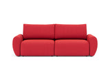 Norum sovesofa med Curve armlæn i 511 Elegance Red, set forfra
