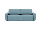 Norum sovesofa med Curve armlæn i 525 Mixed Dance Light Blue, set forfra