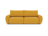 Norum sovesofa med Curve armlæn i 536 Bouclé Ochre, set forfra