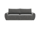 Norum sovesofa med Curve armlæn i 563 Twist Charcoal, set forfra