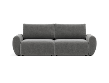 Norum sovesofa med Curve armlæn i 563 Twist Charcoal, set forfra