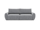 Norum sovesofa med Curve armlæn i 565 Twist Granite, set forfra