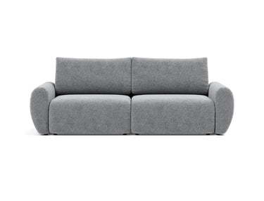 Norum sovesofa med Curve armlæn i 565 Twist Granite, set forfra