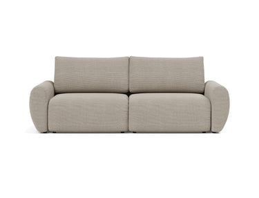 Norum sovesofa med Curve armlæn i 579 Kenya Gravel, set forfra