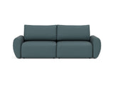 Norum sovesofa med Curve armlæn i 851 Mahoga Dark Blue, set forfra