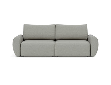 Norum sovesofa med Curve armlæn i 853 Mahoga Dove Grey, set forfra