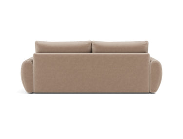 Norum sovesofa med Curve armlæn i 417 Esina Mocha, set bagfra