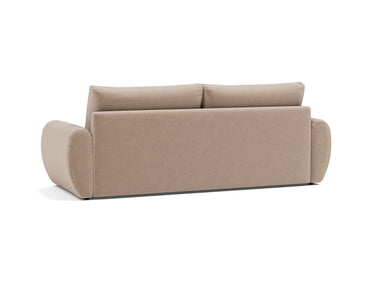 Norum sovesofa med Curve armlæn i 417 Esina Mocha, set skråt bagfra