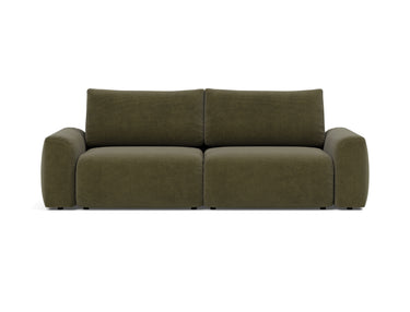 Norum sovesofa med Chunky armlæn i 316 Cordufine Pine Green, set forfra