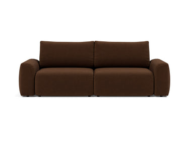 Norum sovesofa med Chunky armlæn i 359 Taura Cappucino, set forfra