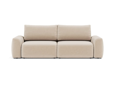 Norum sovesofa med Chunky armlæn i 410 Esina Almond, set forfra