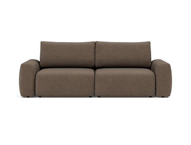 Norum sovesofa med Chunky armlæn i 411 Esina Cedar Brown, set forfra