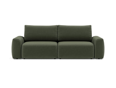 Norum sovesofa med Chunky armlæn i 413 Esina Olive Green, set forfra