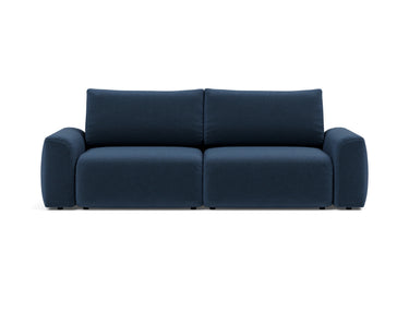 Norum sovesofa med Chunky armlæn i 414 Esina Indigo Blue, set forfra