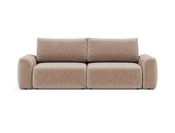 Norum sovesofa med Chunky armlæn i 417 Esina Mocha, set forfra