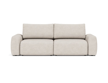 Norum sovesofa med Chunky armlæn i 470 Yuveno Natural, set forfra