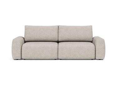 Norum sovesofa med Chunky armlæn i 471 Yuveno Sand, set forfra