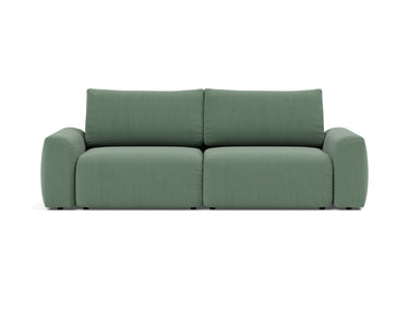 Norum sovesofa med Chunky armlæn i 518 Elegance Green, set forfra