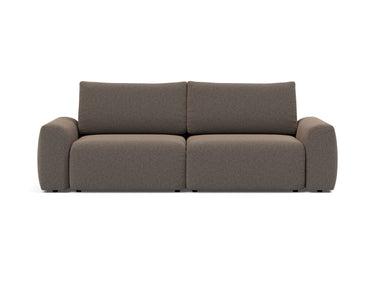 Norum sovesofa med Chunky armlæn i 530 Bouclé Taupe, set forfra