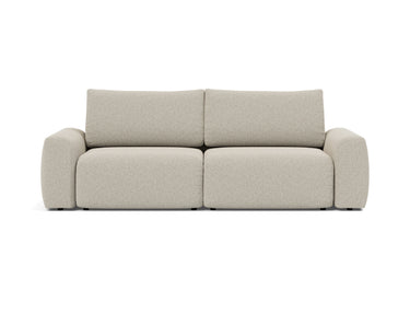 Norum sovesofa med Chunky armlæn i 539 Bouclé Beige, set forfra
