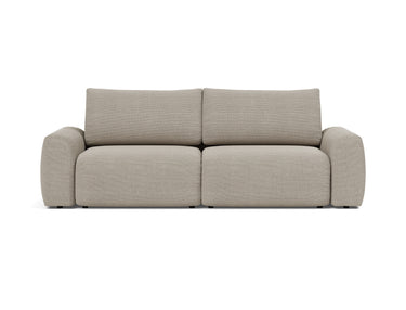 Norum sovesofa med Chunky armlæn i 579 Kenya Gravel, set forfra