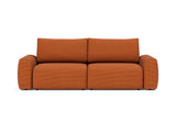Norum sovesofa med Chunky armlæn i 595 Corduroy Burnt Orange, set forfra