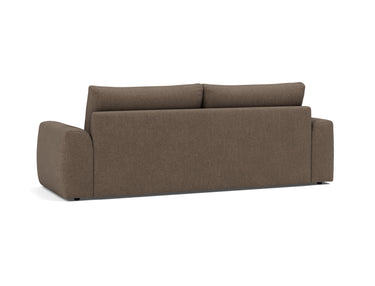 Norum sovesofa med Chunky armlæn i 411 Esina Cedar Brown, set skråt bagfra