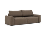 Norum sovesofa med Chunky armlæn i 411 Esina Cedar Brown, set skråt forfra