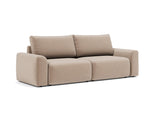 Norum sovesofa med Chunky armlæn i 417 Esina Mocha, set skråt forfra