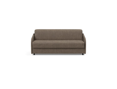 Eivor 140 sovesofa med Spring madras i 411 Esina Cedar Brown, set forfra