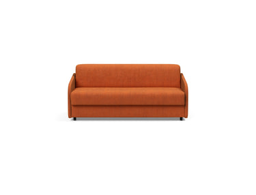 Eivor 140 sovesofa med Spring madras i 412 Esina Rust Orange, set forfra