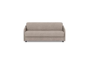 Eivor 140 sovesofa med Spring madras i 472 Yuveno Warm Grey, set forfra