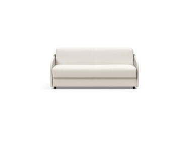 Eivor 140 sovesofa med Spring madras i 531 Bouclé Off White, set forfra