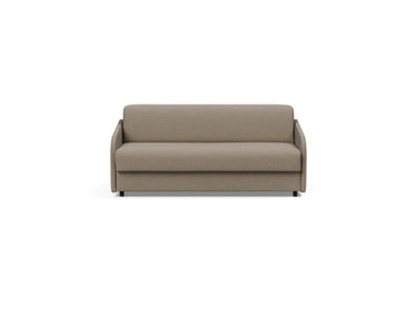 Eivor 140 sovesofa med Spring madras i 850 Mahoga Caramel, set forfra