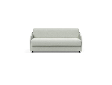 Eivor 140 sovesofa med Spring madras i 888 Mozart Slate Brown, set forfra