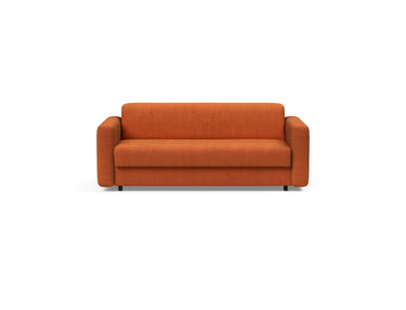 Killian 140 sovesofa (Dual Madras) i 412 Esina Rust Orange, set forfra