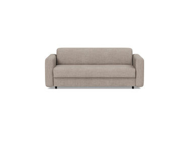 Killian 140 sovesofa (Dual Madras) i 472 Yuveno Warm Grey, set forfra