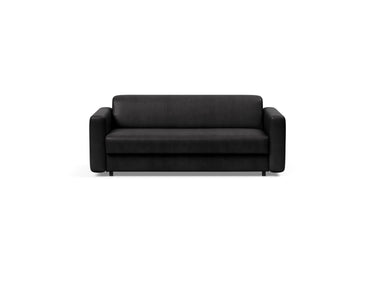 Killian 140 sovesofa (Dual Madras) i 550 Faunal Black, set forfra