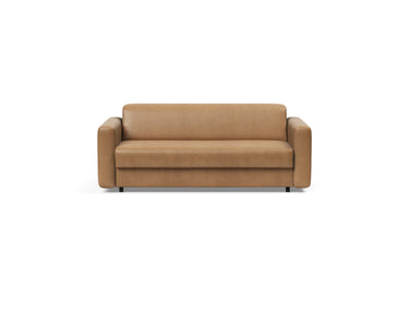 Killian 140 sovesofa (Dual Madras) i 551 Faunal Brown, set forfra