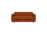 Killian 140 sovesofa (Dual Madras) i 595 Corduroy Burnt Orange, set forfra