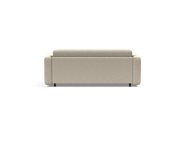 Killian 140 sovesofa (Dual Madras) i 539 Bouclé Beige, set bagfra