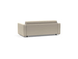 Killian 140 sovesofa (Dual Madras) i 539 Bouclé Beige, set skråt bagfra