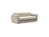 Killian 140 sovesofa (Dual Madras) i 539 Bouclé Beige, set skråt forfra