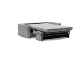 Killian 140 sovesofa (Dual Madras) i 565 Twist Granite, slået ud til seng