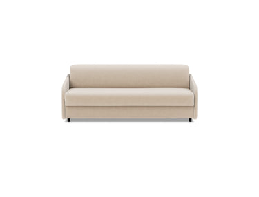 Eivor 160 sovesofa med Dual madras i 410 Esina Almond, set forfra