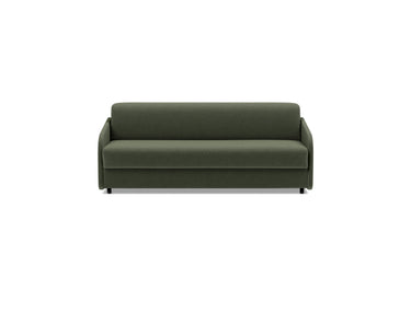 Eivor 160 sovesofa med Dual madras i 413 Esina Olive Green, set forfra