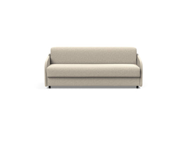 Eivor 160 sovesofa med Dual madras i 539 Bouclé Beige, set forfra